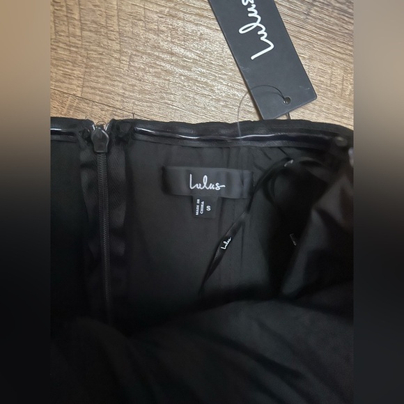 Lulus Mella Black Mixed Media Strapless Maxi Dress - Picture 5 of 6